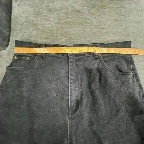 Vintage Bill Blass Black high waisted (high rise) Jean Shorts- Size 14 - Picture 4 of 10